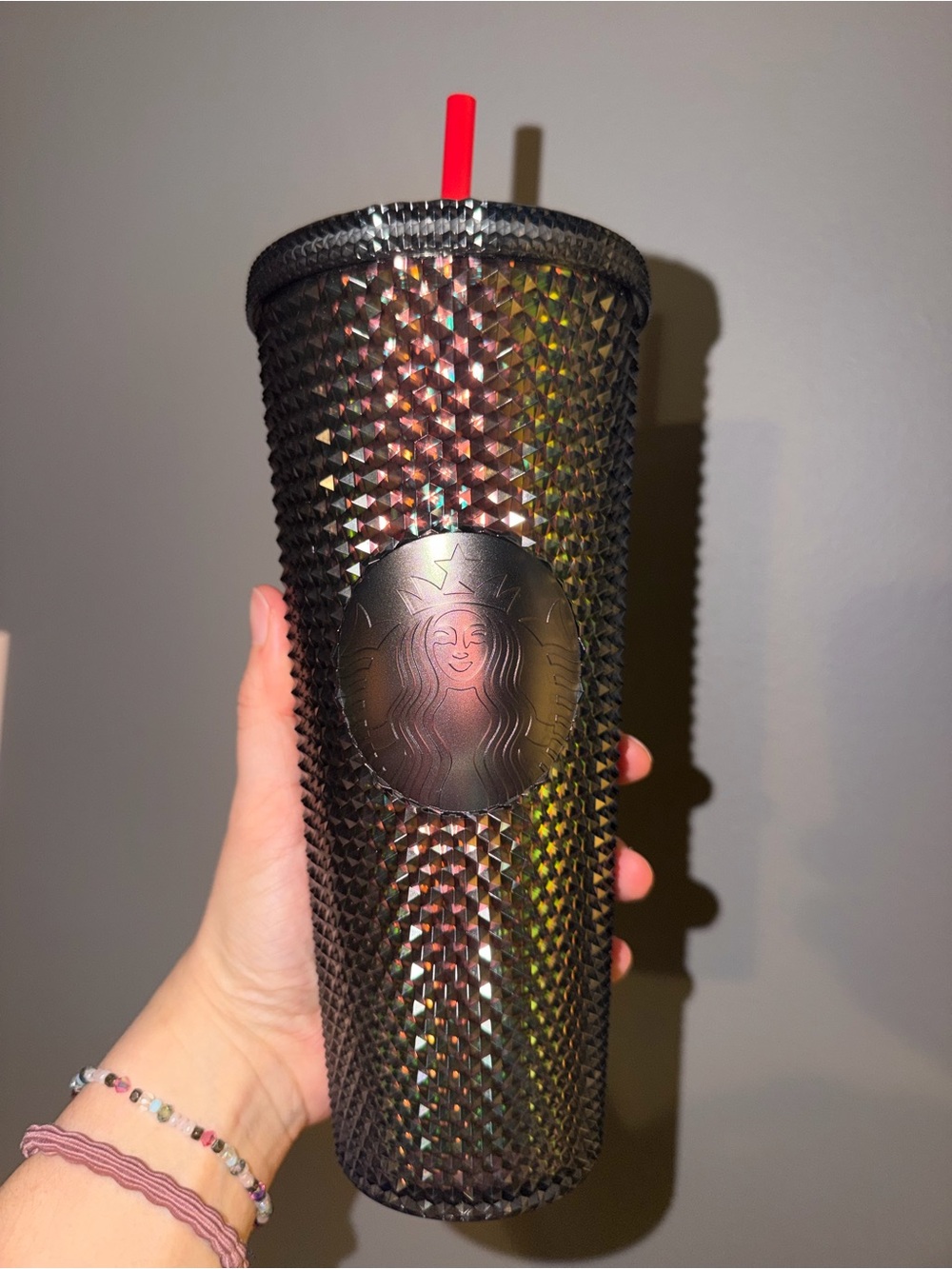 Starbucks Georgia Studded Tumbler with Red Straw